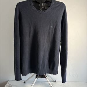 Penguin Men's 100% Cotton Navy Blue Crew Neck Pullover Sweater Size  XL